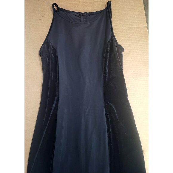 Jessica Mcclintock For Gunne Sax Dresses & Skirts - Jessica McClintock Gunne Sax VTG 11/12 Long Black Dress Goth Prom Velvet Formal